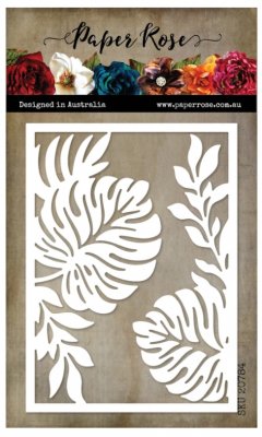 Palm leaf frame die - Ramstansmall med palmlöv från Paper Rose studio 9,8x13,5 cm