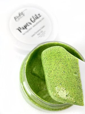 Lime Christmas Green paper glitz 1.9oz - Grönglittrig krämpasta från Picket fence studios