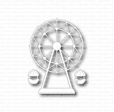 Pariserhjul - Stansmallar från Gummiapan 4,9x6,6 cm, 1x12 cm