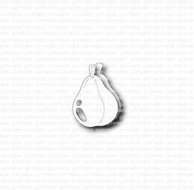 Pear layered die set from Gummiapan 2,9x3,9 cm