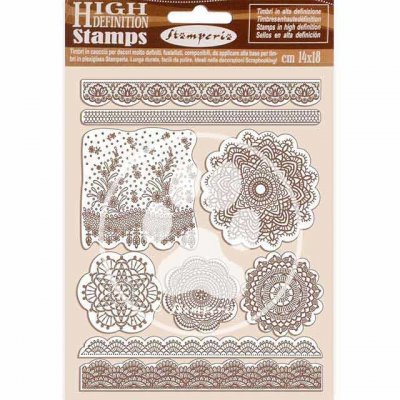 Passion lace rubber stamp set from Stamperia 14x18 cm