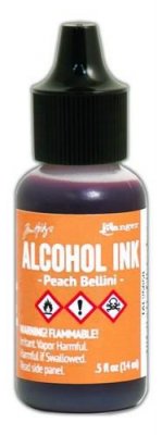 Peach bellini alcohol ink - Alkoholbläck från Tim Holtz / Ranger ink 14 ml