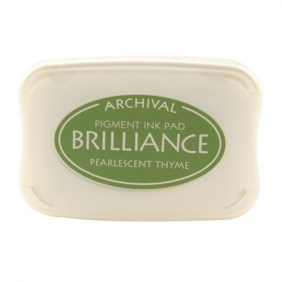 Pearlescent THYME pigment ink pad from Brilliance