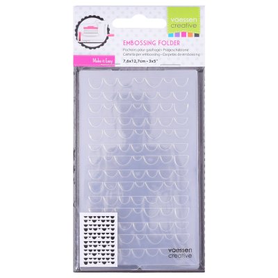 Pebbles embossing folder from Vaessen Creative 12,7x7,5 cm