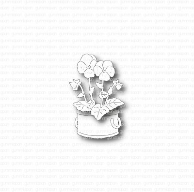 PENSÉblommastansmallar från Gummiapan ca 23x30 mm och 20x14 mm