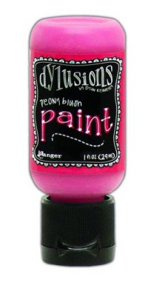 Peony blush acrylic paint - Rosa akrylfärg från Dylusions / Ranger ink 29 ml