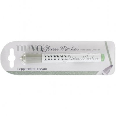 PEPPERMINT GREEN glitter marker - Vattenbaserad glitterpenna från Nuvo Tonic Studios