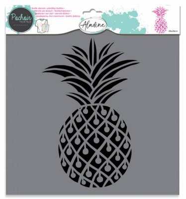 Pineapple stencil - Schablon med en stor ananas 28*28 cm