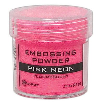 Pink Neon fluorescent embossing powder from Ranger 20 g