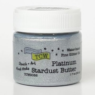 PLATINUM Stardust Butter glitter gel - Glittergelé från the Crafter's Workshop 50ml