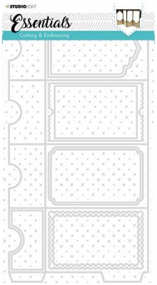 TAG POCKET ALBUM DIE SET - Albumstansmallar från Studio Light 146x280 mm