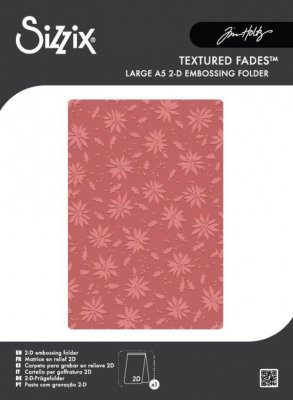 POINSETTIA christmas flower embossing folder - Embossingfolder med julstjärneblomma från Tim Holtz Sizzix