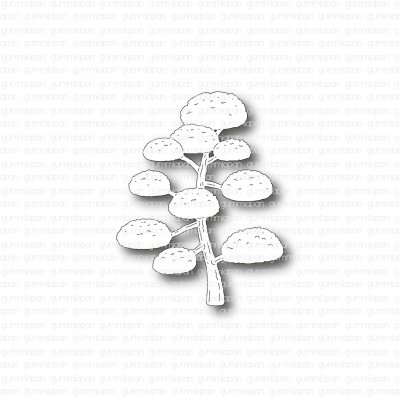 POM POM-TRÄDstansmall från Gummiapan ca 44x57 mm