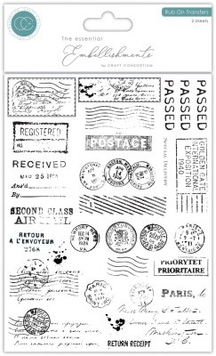 POSTAGE RUB ON TRANSFERS from Craft consortium