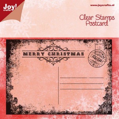 POSTCARD clear stamp from Joy! Crafts