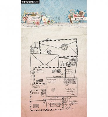 POST letters clear stamp set 653 - Stämpelset från Studio Light med brev