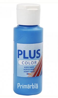 PRIMÄRBLÅ akrylfärg från Plus Color 60 ml