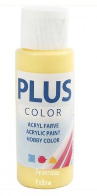 PRIMROSE YELLOW acrylic paint from Plus Color 60 ml