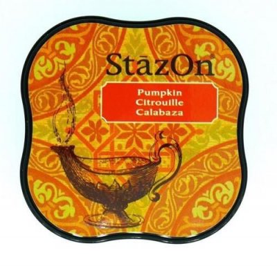 Pumpkin orange stazon ink - Orange alkoholbaserad stämpeldyna från Tsukineko