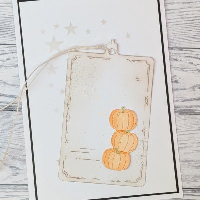 PUMPKIN PILE die PUMPOR PÅ HÖG from Gummiapan ca 23 x 44,5 mm