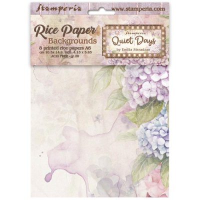 QUIET DAYS rice paper pack from Stamperia A6