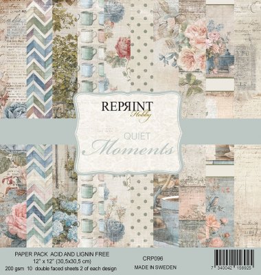 QUIET MOMENTS paper pack - Mönsterpapper från Reprint 30X30 cm