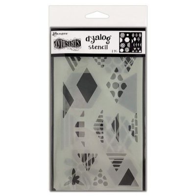 Quilt it stencil set - Schabloner från Dylusions / Ranger ink