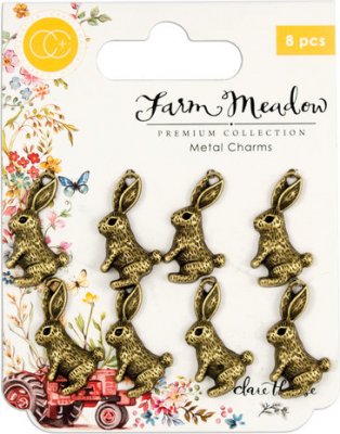 RABBITS metal charms from Craft Consortium