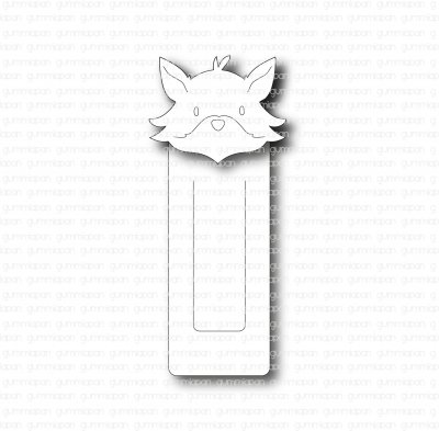 Fox paper clip die set from Gummiapan 2,9x6,9 cm