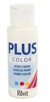Raw white acrylic paint from Plus Color 60 ml