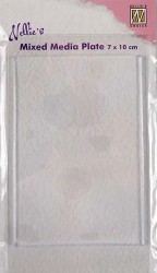 Mixed media plate rectangle - Rektangulär gelplatta från Nellie Snellen 70*110 mm
