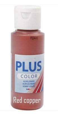 RED COPPER acrylic paint from Plus Color 60 ml