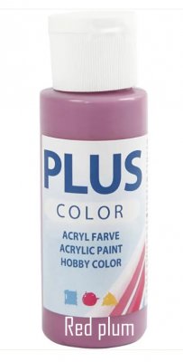 RED PLUM rödlila akrylfärg från Plus Color 60 ml