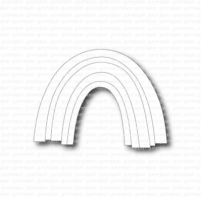 REGNBÅGEstansmall från Gummiapan 7x5,2 cm