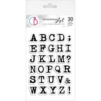 Remintgon Uppercase Alphabet clear stamp set from Ciao Bella 10x15 cm