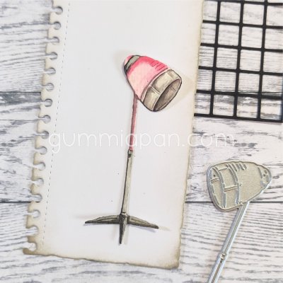 RETRO hair dryer die from Gummiapan ca 35 x 79 mm