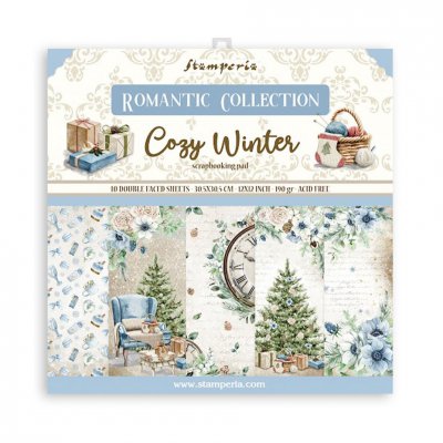 Romantic Cozy Winter 12x12 Inch Paper Pack from Stamperia 30x30 cm