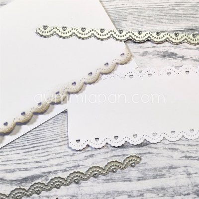 ROMANTIC BORDER DIE SET from Gummiapan ca 105 x 6mm, 105 x 6mm,