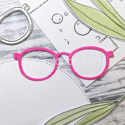 RUNDA GLASÖGONstansmall från Gummiapan ca 72x25 mm