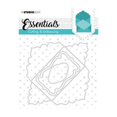 Scalloped envelope die set - Stansmallar för att göra kuvert från Studio Light 12,8x12,8 cm