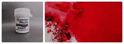 Scarlet red brusho - Rött pigmentpulver från ColourCraft