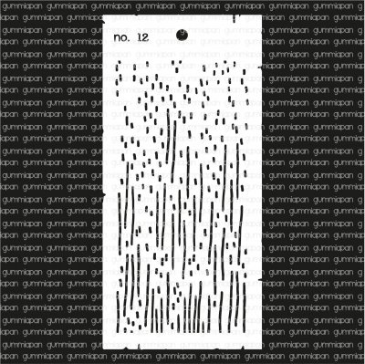 Dashes stencil 12 - Schablon med streck o sånt från Gummiapan 10x21 cm