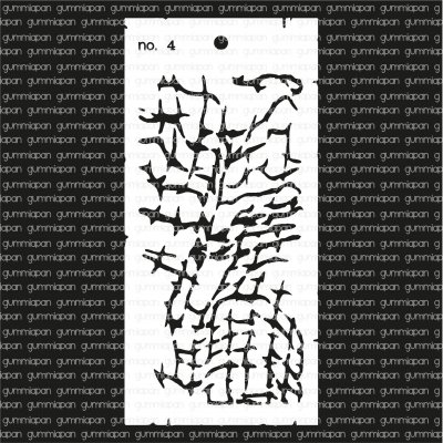 FISKNÄTschablon stencil no4 från Gummiapan 10x21 cm