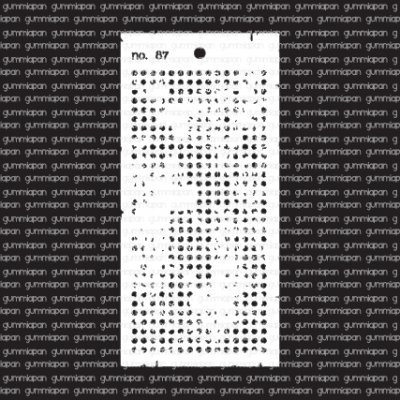 DOTS stencil 87 Schablon med prickar från Gummiapan 10x21 cm