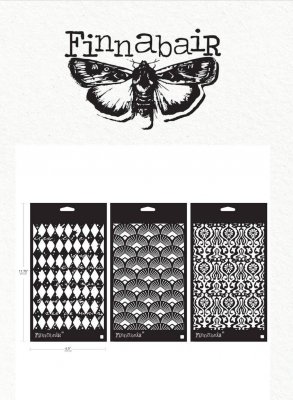 DECADENT WALLS stencil kit - Schabloner från Finnabair Prima marketing inc