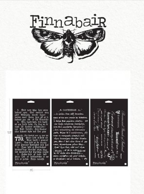 OLD PAGES stencil kit - Schabloner från Finnabair Prima marketing inc