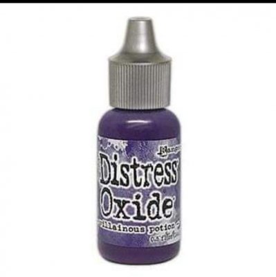 Villainous Potion purple Distress oxide reinker - Lila Påfyllningsbläck från Tim Holtz Ranger ink 14 ml 