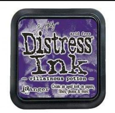 Villainous Potion purple Distress ink pad - stor lila stämpeldyna från Tim Holtz / Ranger ink 
