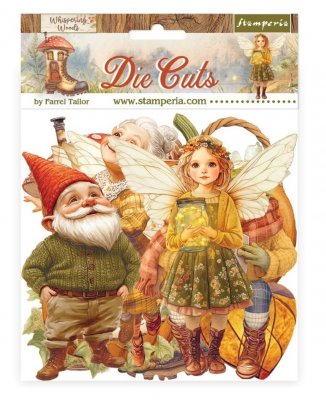Whispering Woods Die Cuts Assorted (47pcs) - Dekorationer med höst- och skogstema från Stamperia