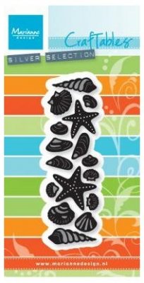 Seashells and starfish die set - Stansmallar med snäckor från Marianne Design